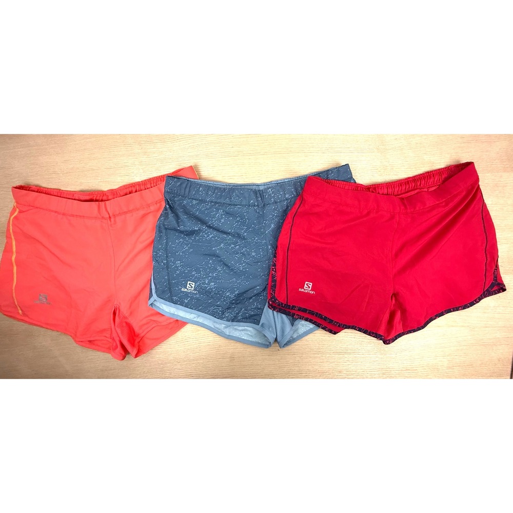*Three Pairs* Salomon Athletic Running Shorts‎ Women's Medium Gym Workout